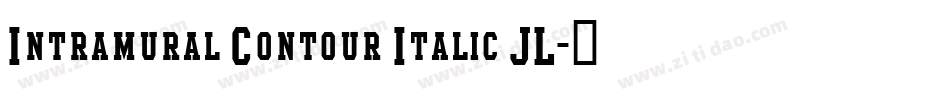 Intramural Contour Italic JL字体转换